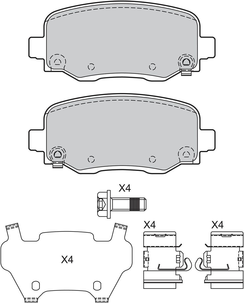 Pastiglie freno VALEO 601417